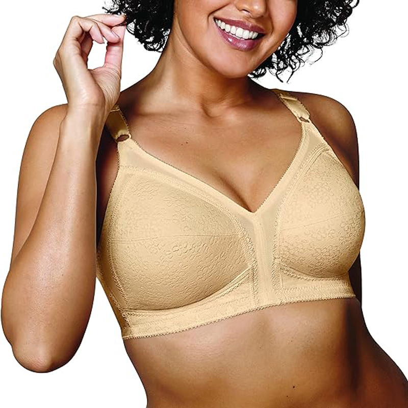 Oem Custom Plus Size No-Wire Bra Women Sexy Thin Cup Bra Women Full Cup Bra