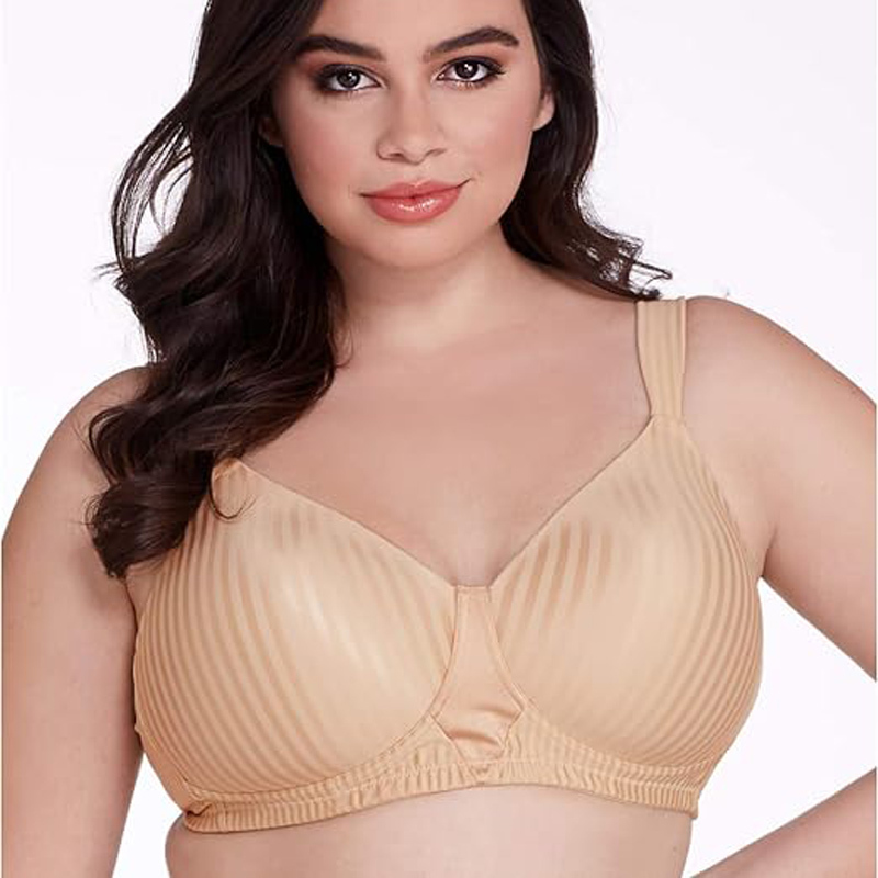 Custom Logo Plus Size Women's Bra Gathering Underwear For Big Cup Woman Adjustable Women's Bra