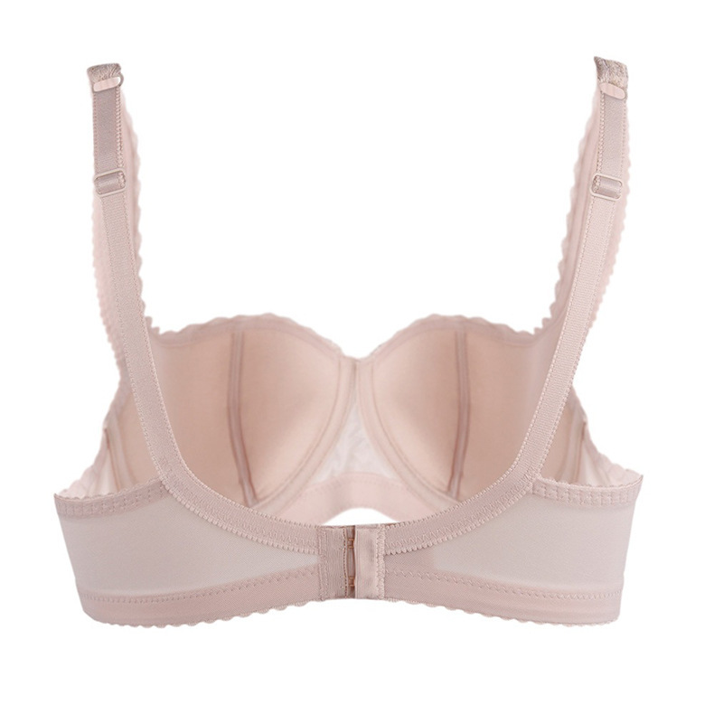Wholesale Custom Logo Women Lingerie Lace Underwear Women Gathered Plus Size Bra Set For Ladies