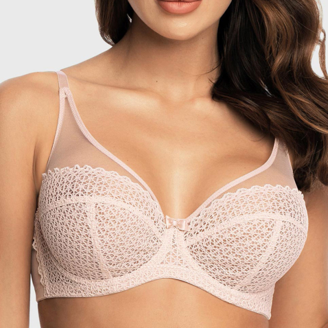 High Quality Floral Lace Mesh Erotic Plus Size Women's Underwear Custom Lingerie Sexy Bra & Brief Sets