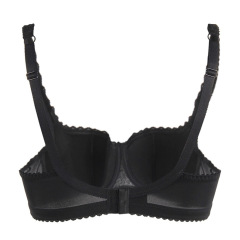 Wholesale Custom Logo Women Lingerie Lace Underwear Women Gathered Plus Size Bra Set For Ladies