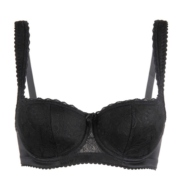Wholesale Custom Logo Women Lingerie Lace Underwear Women Gathered Plus Size Bra Set For Ladies