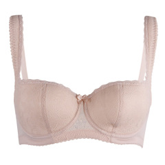 Wholesale Custom Logo Women Lingerie Lace Underwear Women Gathered Plus Size Bra Set For Ladies