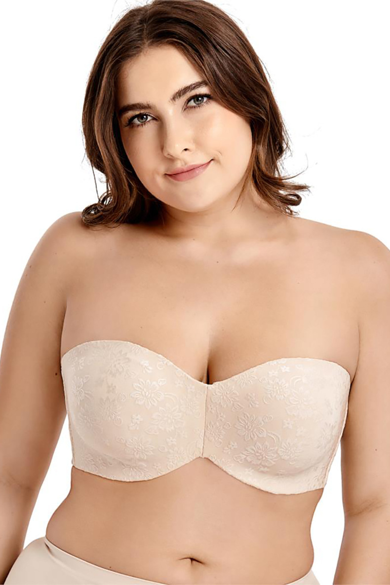 Adjustable Removable Double Shoulder Straps For Women Bra Plus Size Underwear For Fat Women Push Up Bra