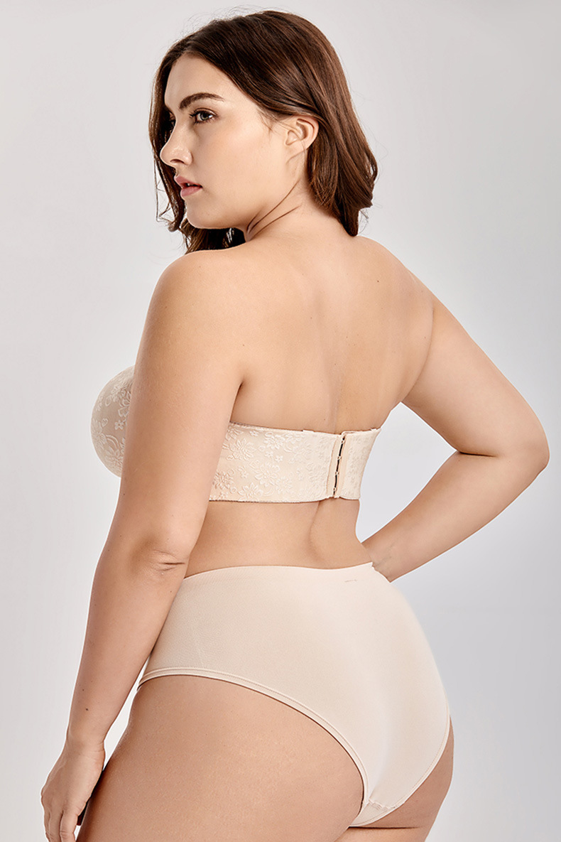 Adjustable Removable Double Shoulder Straps For Women Bra Plus Size Underwear For Fat Women Push Up Bra