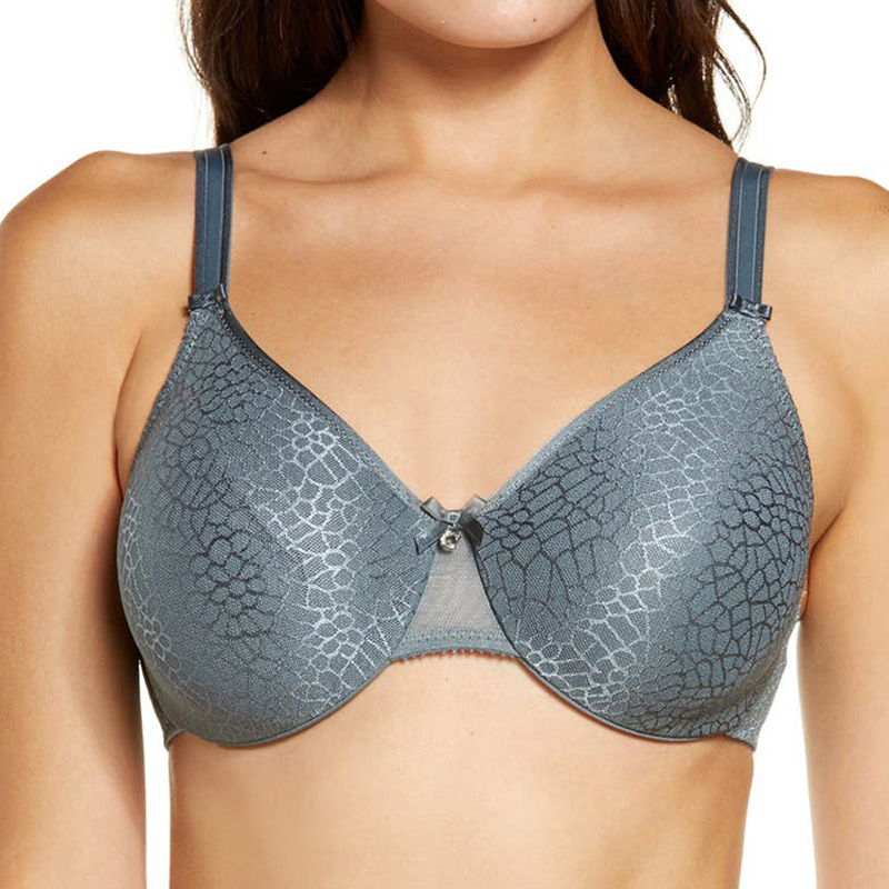 Wholesale Women's Plus Size Underwear Set Classic Printing Ladies Push Up Bra And Panties