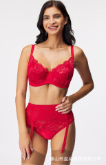 Custom Logo Wholesale Push Up Women's Underwire Top Underwear Ladies Panties Bra & Brief Sets For Women