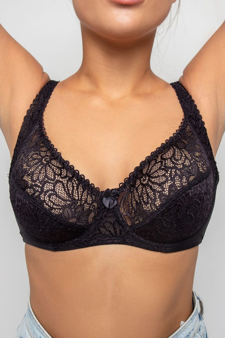 Lace Breathable Thin Lace Underwear Plus Size Bra Busty Lingerie Woman Wholesale Big Cup Womens Sexy Underwear
