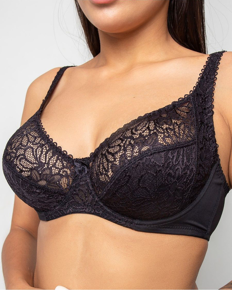 Lace Breathable Thin Lace Underwear Plus Size Bra Busty Lingerie Woman Wholesale Big Cup Womens Sexy Underwear