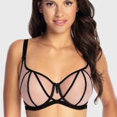 Manufacture Quality Custom Net Underwear Sexy Lace Bra Ladies For Women Oem Service Plus Size Bras Yarn Dyed