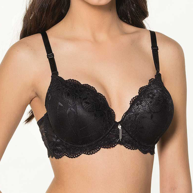 Hot Sale Fat Ladies Plus Size Bra Embroidery Push-Up Women Fat Mm Luxury Underwear 42 Size Bras