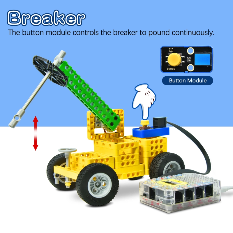 Kidsbits Smart Engineering Kit for Arduino Compatible With Lego Series Support Scratch Programming Study DIY Electronic Pack