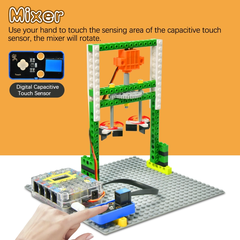 Kidsbits Smart Engineering Kit for Arduino Compatible With Lego Series Support Scratch Programming Study DIY Electronic Pack