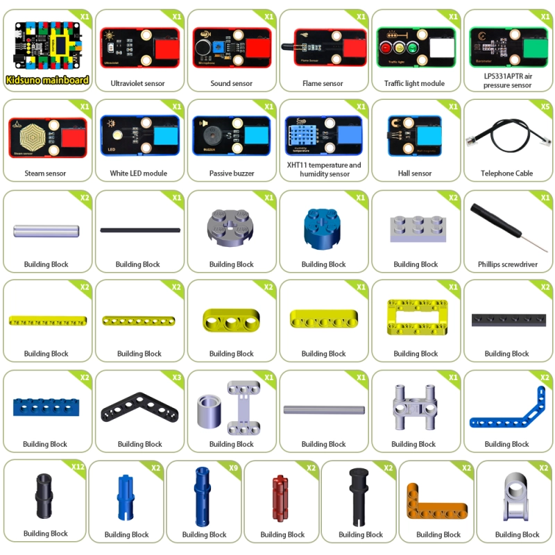 Kidsbits STEM  Mini Meteorological Station Kit With KisUNO For Arduino Uno