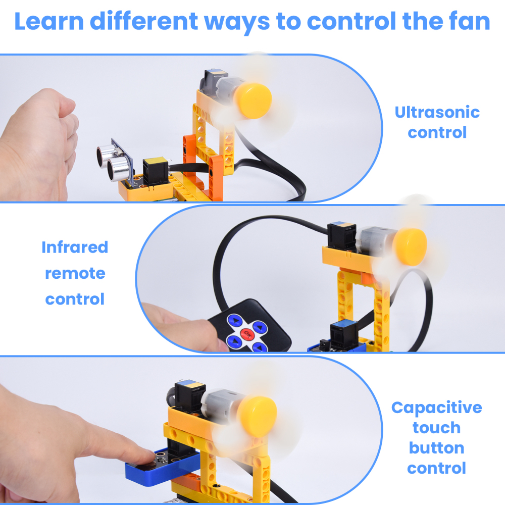 Kidsbits Stem Programming Smart Fan Kit for KidsUNO