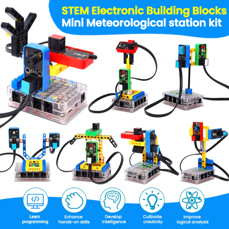 Kidsbits STEM  Mini Meteorological Station Kit With KisPICO  For Raspberry Pico Python Study
