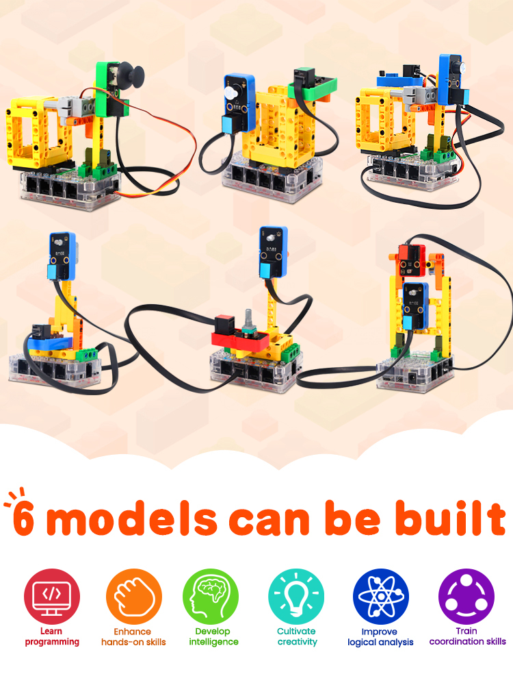 Kidsbits STEM Electronic Building Blocks Smart Binsite Sensor Kit For Raspberry pi pico
