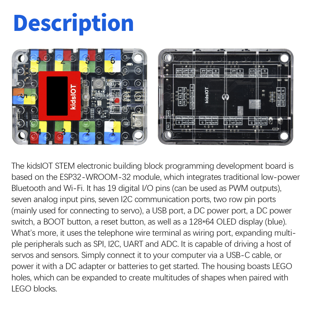 Kidsbits Smart Farm Kit For Arduino IOT Board Compatible With LEGO Support Graphical Programming Education Learning DIY Kit