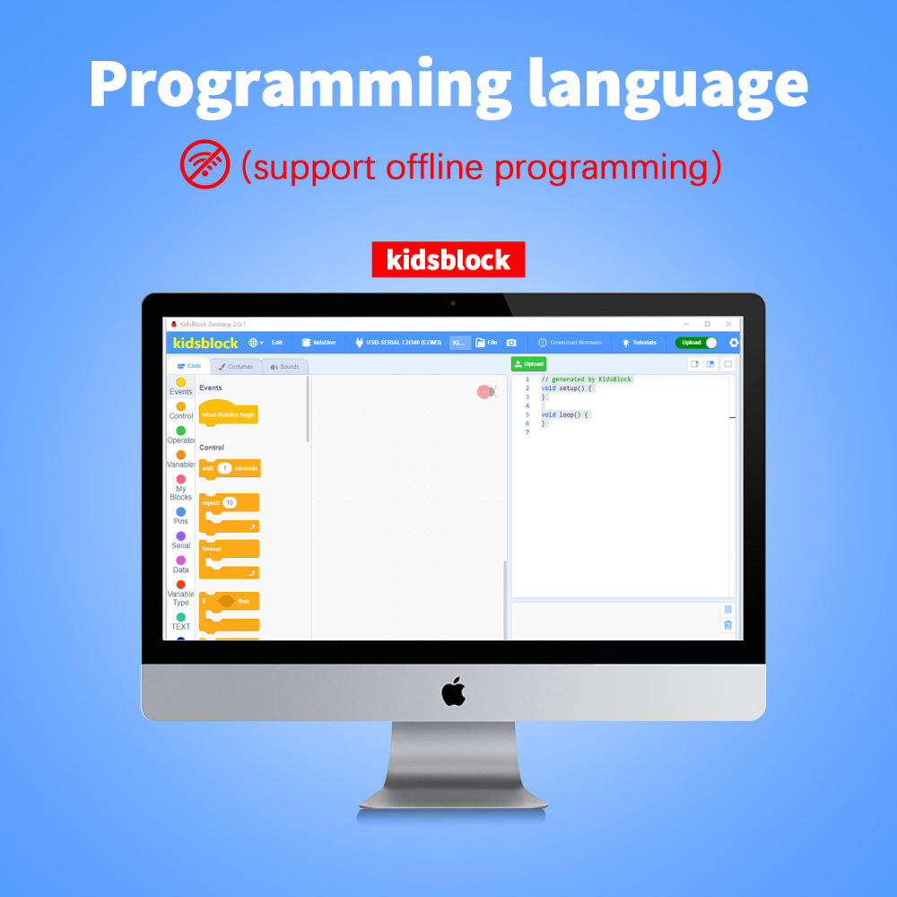 Kidsbits Stem Programming Smart Fan Kit for KidsIOT