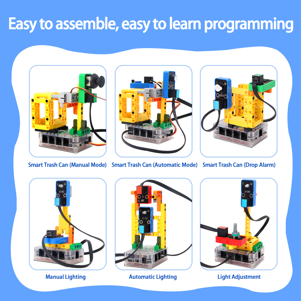 Kidsbits STEM Electronic Building Blocks Smart Binsite Sensor Kit For ESP32
