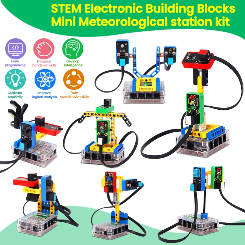 Kidsbits STEM Smart Mini Meteorological Station Kit  With KidIOT For ESP32