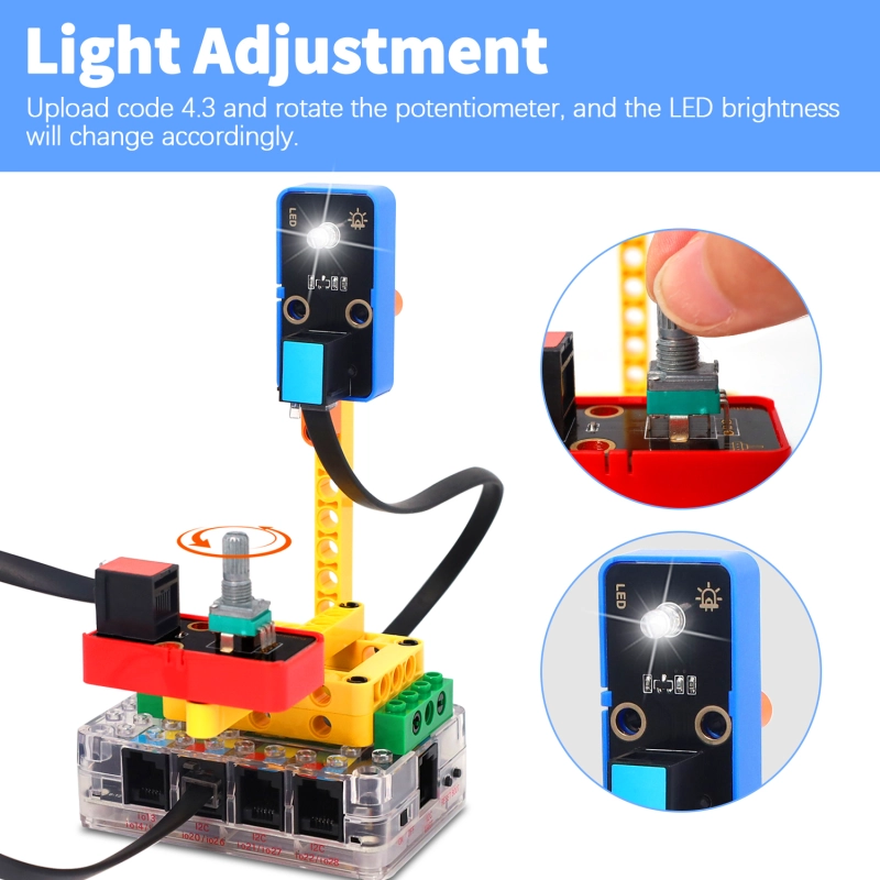 Kidsbits STEM Electronic Building Blocks Smart Binsite Sensor Kit For ESP32