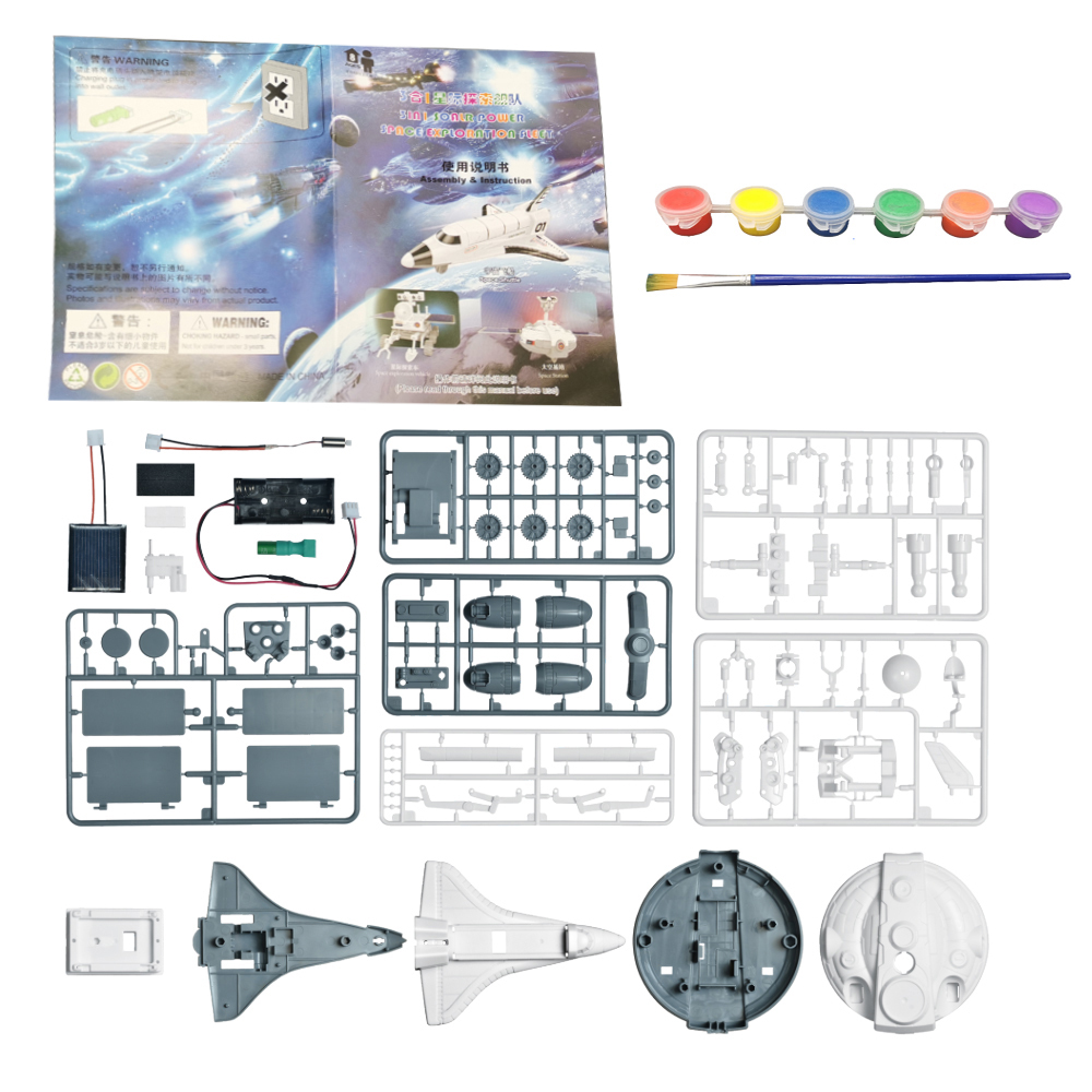 Kidsbits Solar Toys DIY Space Graffiti 3 In 1 Starquest Fleet Solar Powered Toy Robots For Kids