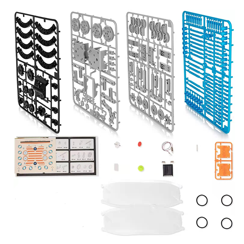 Kidsbits DIY Puzzle Self-Assembly Solar Toy Car 12 In 1 Intelligent Robot Toys For Kids