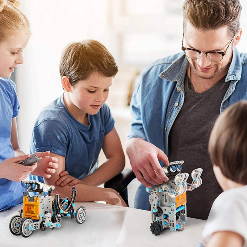 Kidsbits DIY Puzzle Self-Assembly Solar Toy Car 12 In 1 Intelligent Robot Toys For Kids