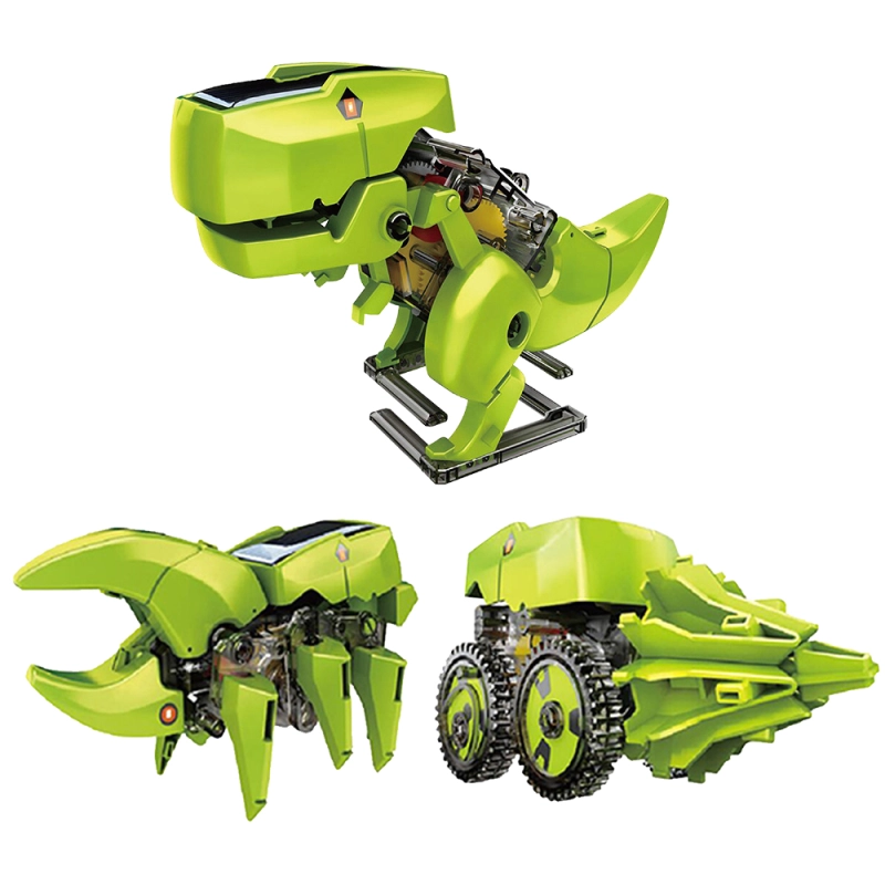 Kidsbits STEM Education 3 In 1 DIY Puzzle Triad Self-assembly Dinosaur Solar Toy For Kids