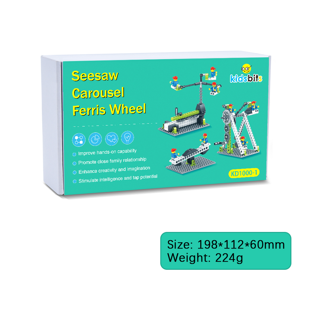 kidsbits 3-in-1 Tech Building Blocks for Children's STEM Creative Invention Educational Blocks Toys For Kids