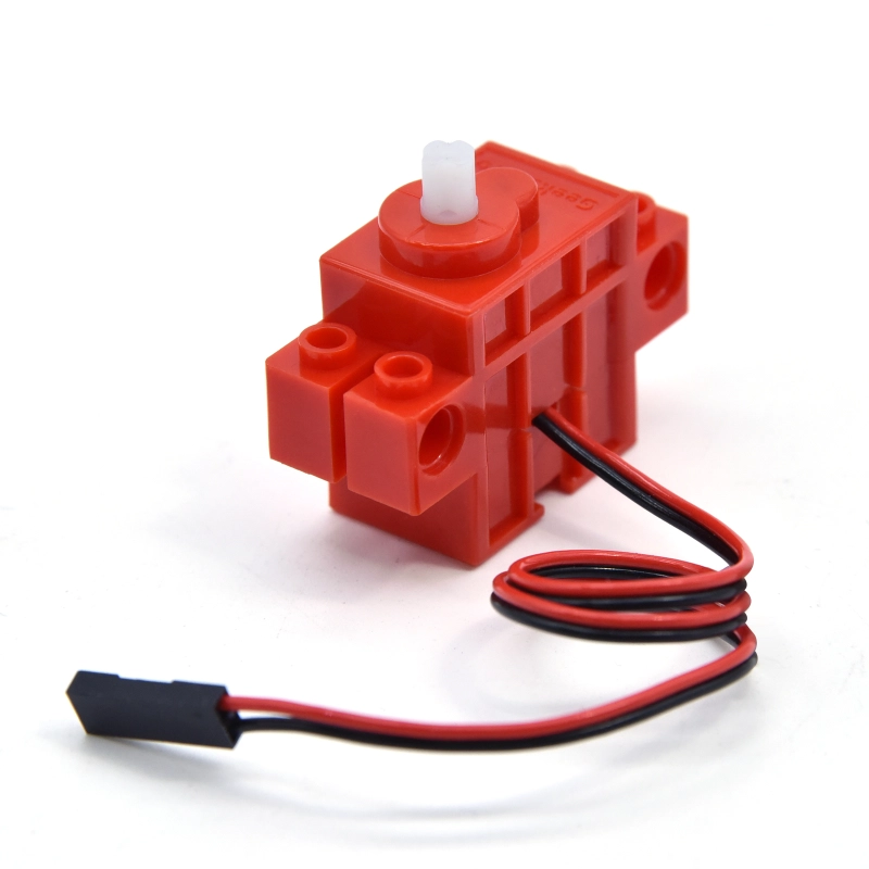 Red Lego Building Blocks Motor Deceleration Motor 4.8V 70RPM Red Gear Motor For Programmable