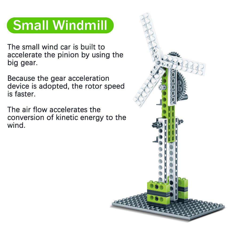 Kidsbits 3 in 1 Mechanical Gear Technical Building Blocks Engineering Children's Science Stem Toys Educational Blocks Toys Kids