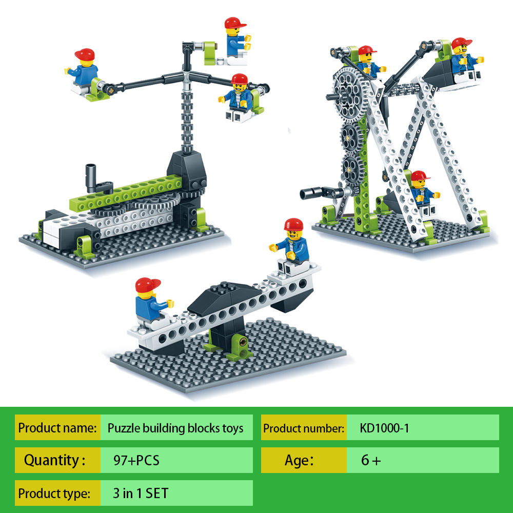 kidsbits 3-in-1 Tech Building Blocks for Children's STEM Creative Invention Educational Blocks Toys For Kids