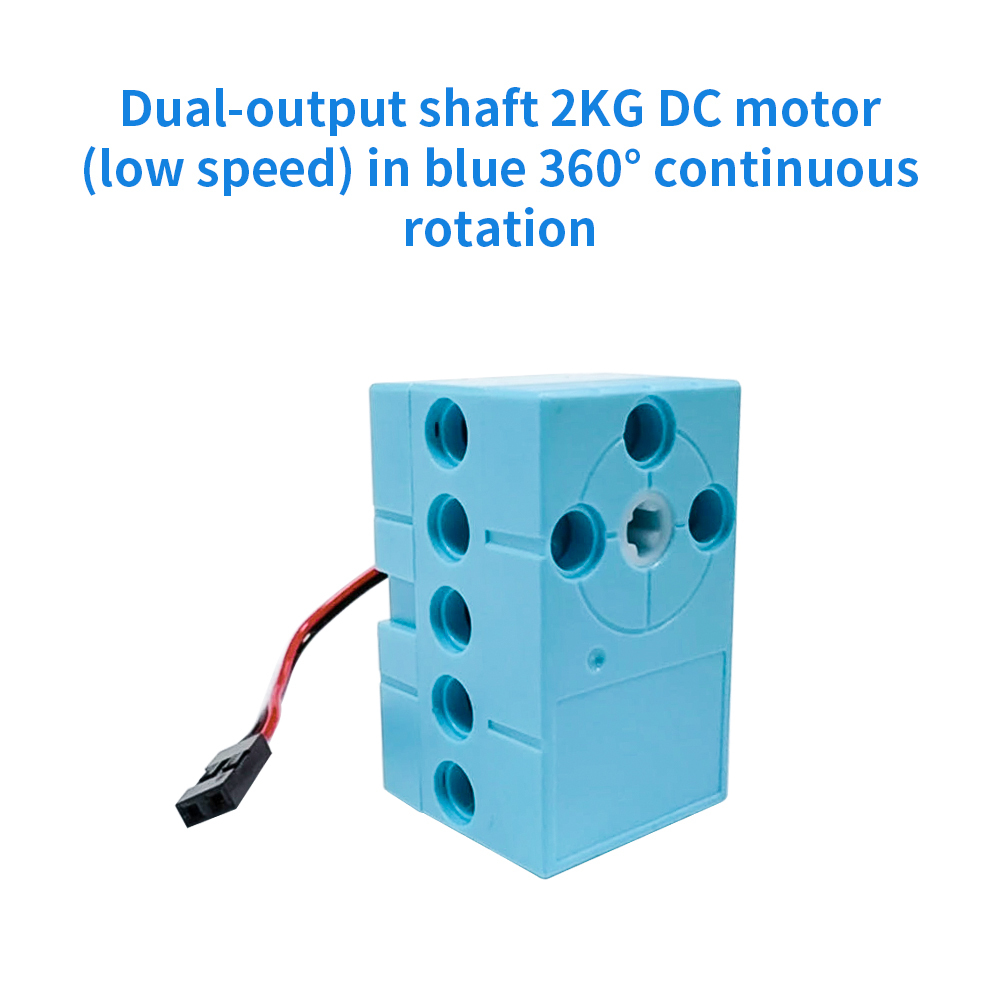 Dual-Output Shaft 2Kg Dc Motor 360 Degree Continuous Rotation Low Speed Programmable Servo Motor For Lego