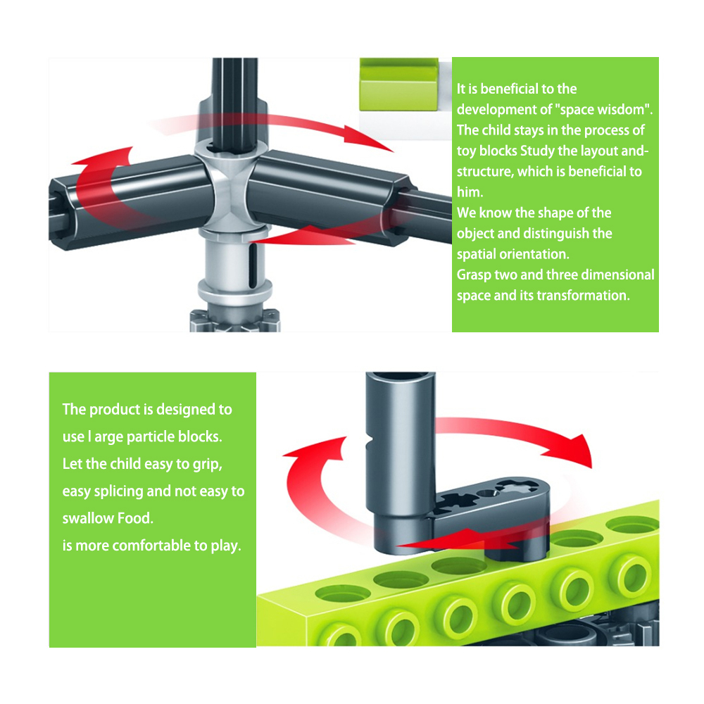 kidsbits 3-in-1 Tech Building Blocks for Children's STEM Creative Invention Educational Blocks Toys For Kids