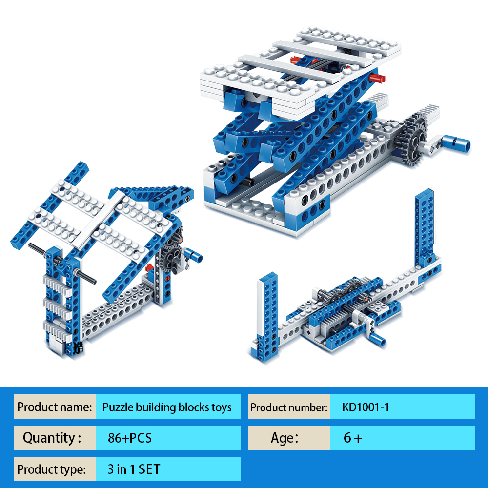 Kidsbits STEM Building Blocks 3-in-1 Tech Building Blocks Intelligent DIY Block Toys