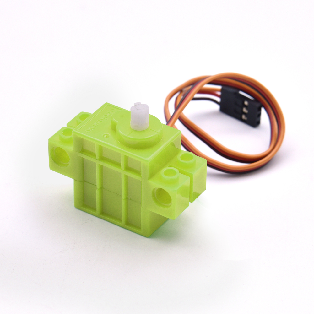 Geekservo Motor 360 Degree Continuous Rotation Programmable Electric Building Blocks Green Servo Motor