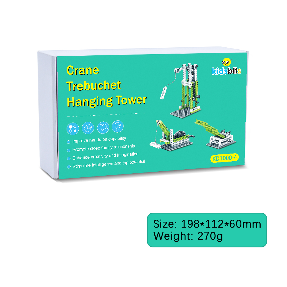 Kidsbits 3 IN 1 Mechanical Gear Technical Building Blocks Engineering Children's Science Educational DIY Building Block Kids STEM Toys