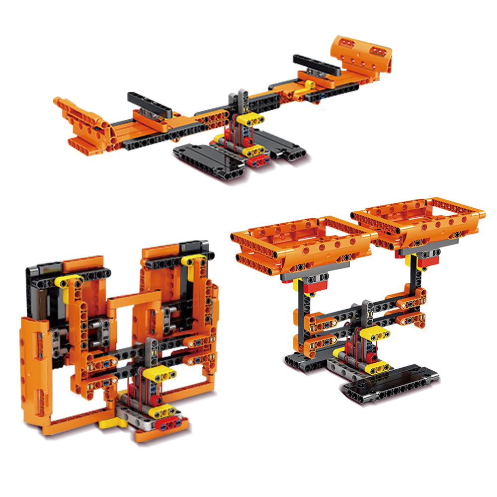 Kidsbits STEM Building Plastic Blocks Balance Scale + Balance Gate + Seesaw For Teaching Learning Science