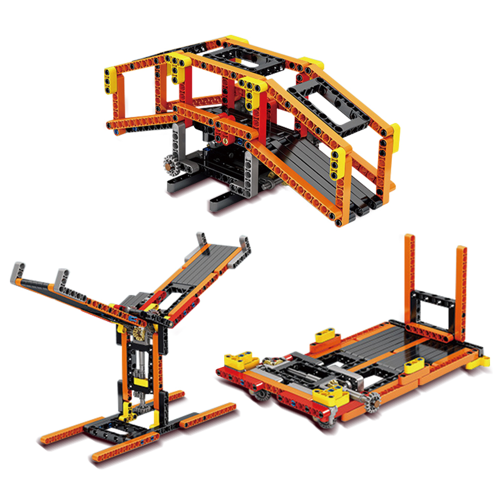 Kidsbits STEM Building Blocks, Lifting Bridge + Manual Door + Book Stand Creative Blocks Toys For Kids