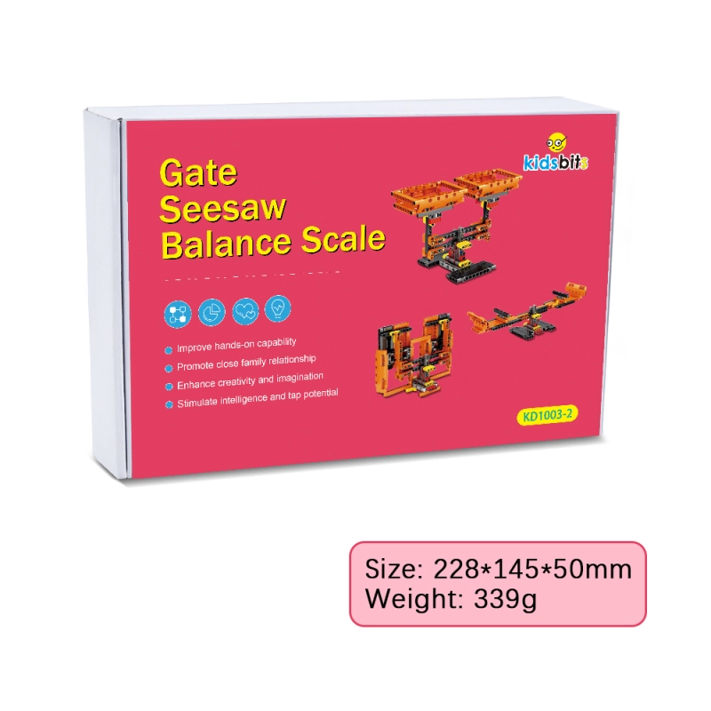 Kidsbits STEM Building Plastic Blocks Balance Scale + Balance Gate + Seesaw For Teaching Learning Science