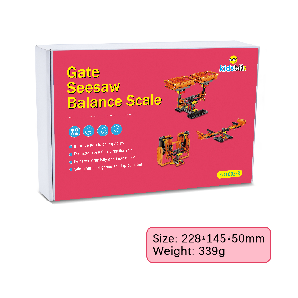 Kidsbits STEM Building Plastic Blocks Balance Scale + Balance Gate + Seesaw For Teaching Learning Science