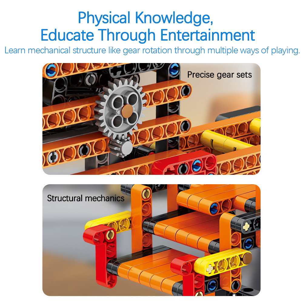 Kidsbits STEM Building Plastic Blocks Balance Scale + Balance Gate + Seesaw For Teaching Learning Science