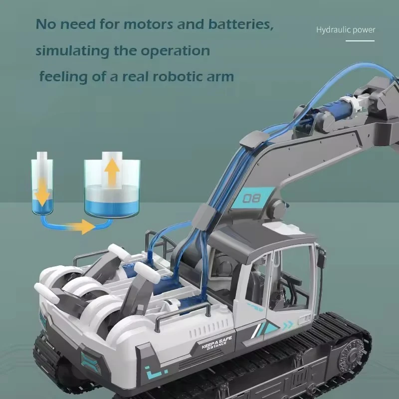 Kidsbits 6 In 1 Hydraulic Construction Machine 3D Toy DIY Assembly Engineering Vehicle Bulldozer Grab Machine Wood Loaders Excavators Cranes Science Educational Toys