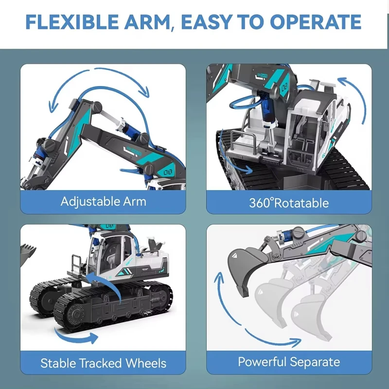 DIY Toys Construction Vehicle Assembly Three-in-one Hydraulic Toy Plastic Engineering Vehicle Cranes Wood Loaders Excavators Toy