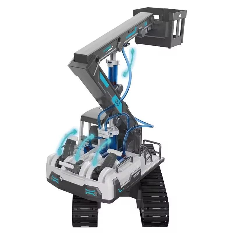 Kidsbits 3 In 1 Steam Toy Hydraulic Power Engineering Vehicle Excavator Science Educational Stem Toy For Kids