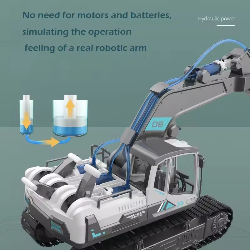 DIY Toys Construction Vehicle Assembly Three-in-one Hydraulic Toy Plastic Engineering Vehicle Cranes Wood Loaders Excavators Toy