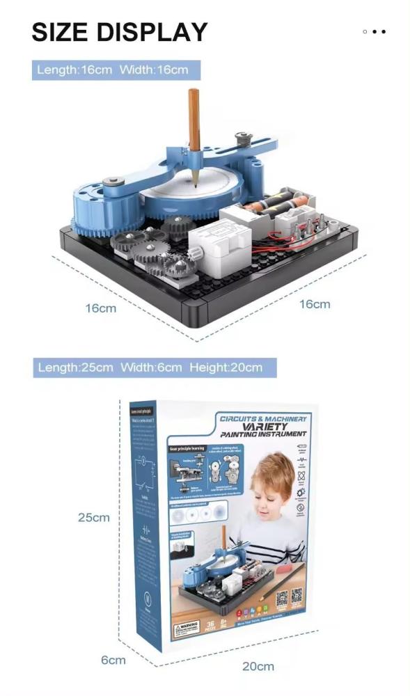 DIY Assembly Physics Scientific Experiment Kit Electric Drawing Instrument Circuit Machinery Stem Engine Toy Science Educational Toys For kids