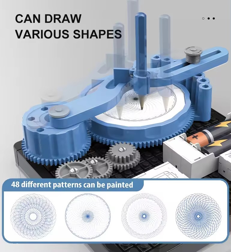 DIY Assembly Physics Scientific Experiment Kit Electric Drawing Instrument Circuit Machinery Stem Engine Toy Science Educational Toys For kids